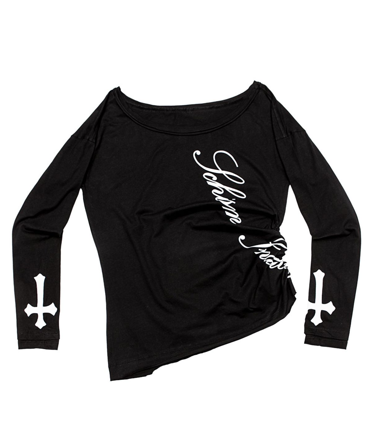 스키즘 인듀싱(SCHISM INDUCING) LOOSE FIT LONG SLEEVE AND HALTER SET BLACK