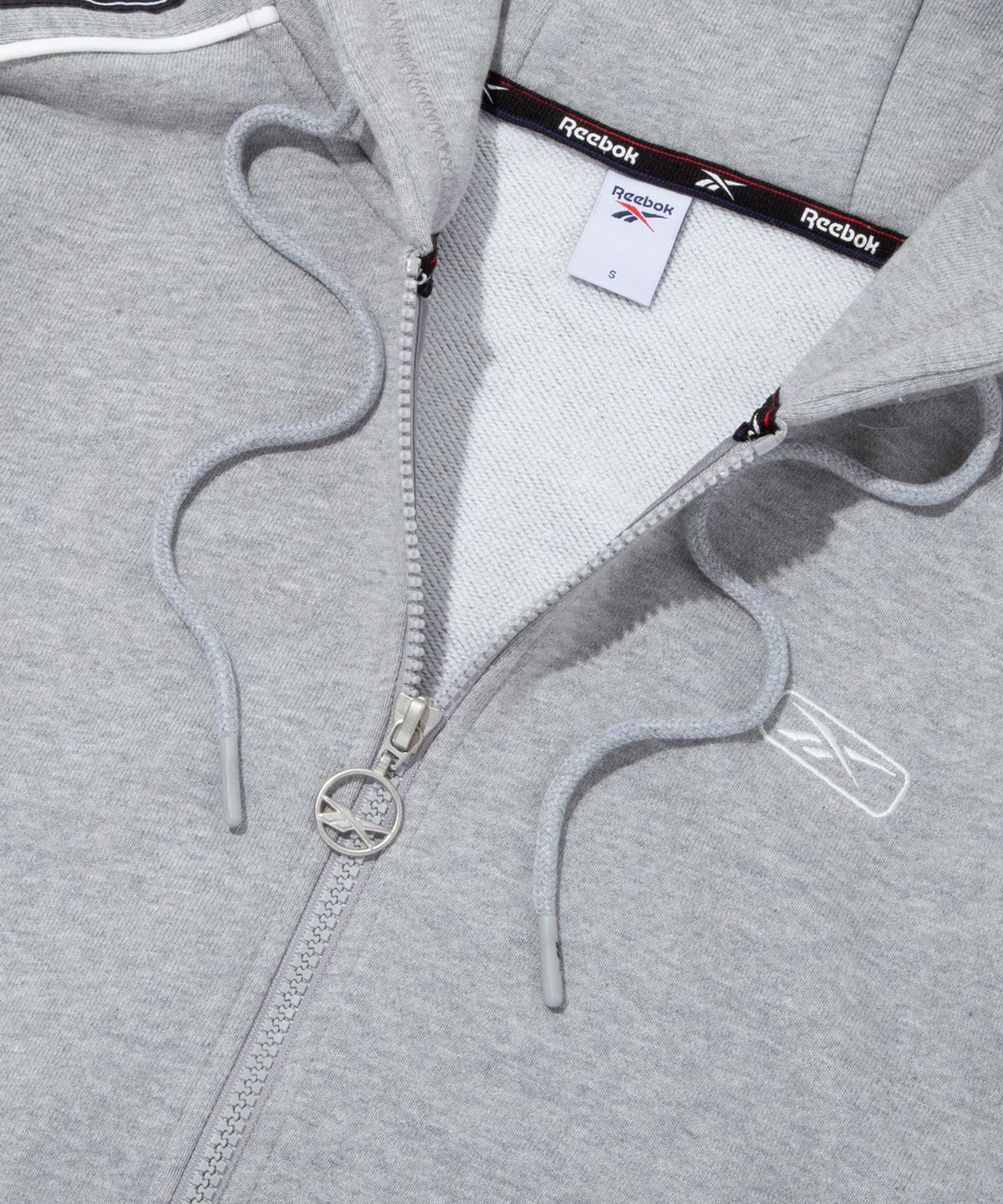 리복(REEBOK) 나노 후드 스웨트 풀집업 (W) - 그레이