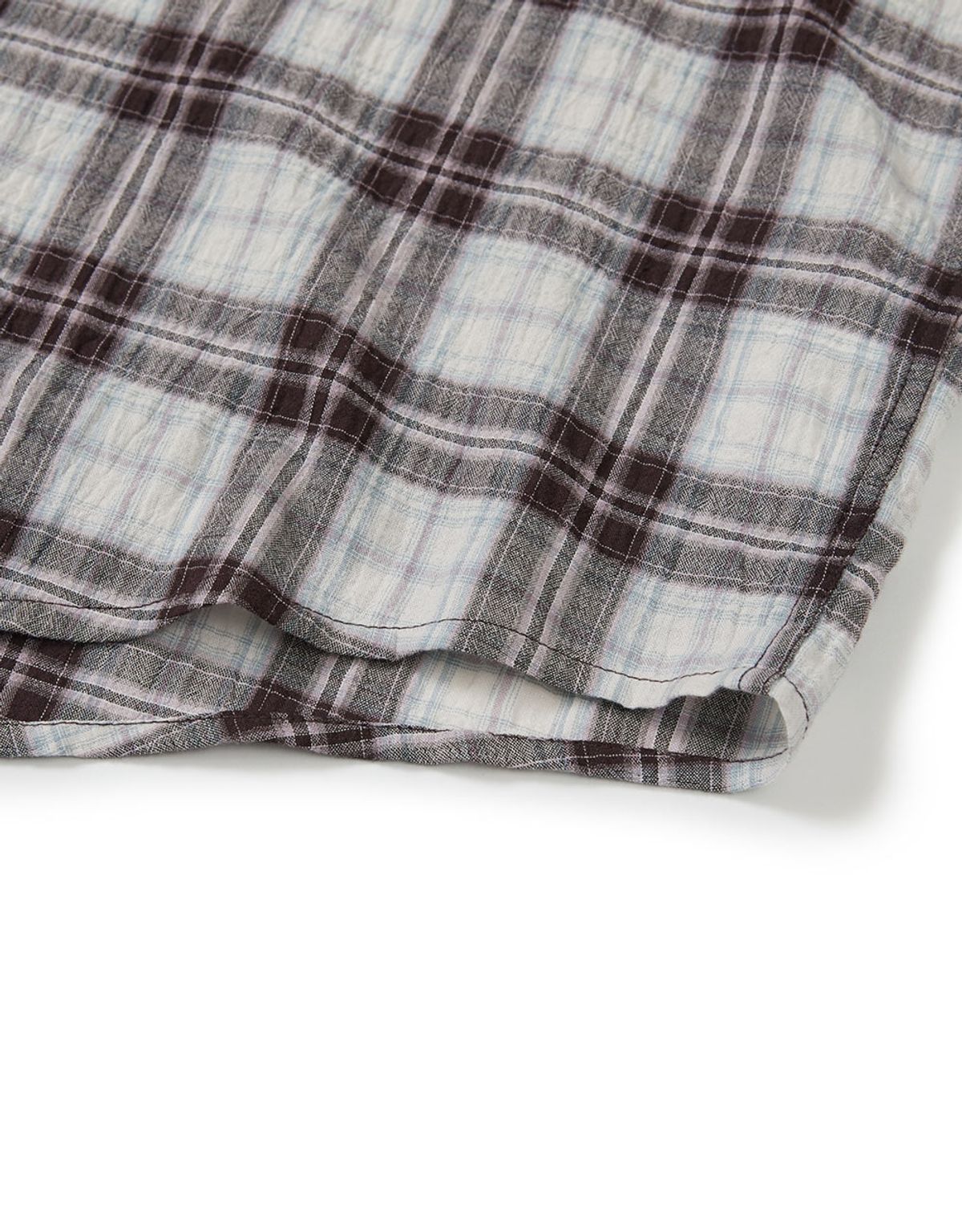 엠엠엘지(MMLG) SERIES LINEN CHECK SHIRT (WHITE)