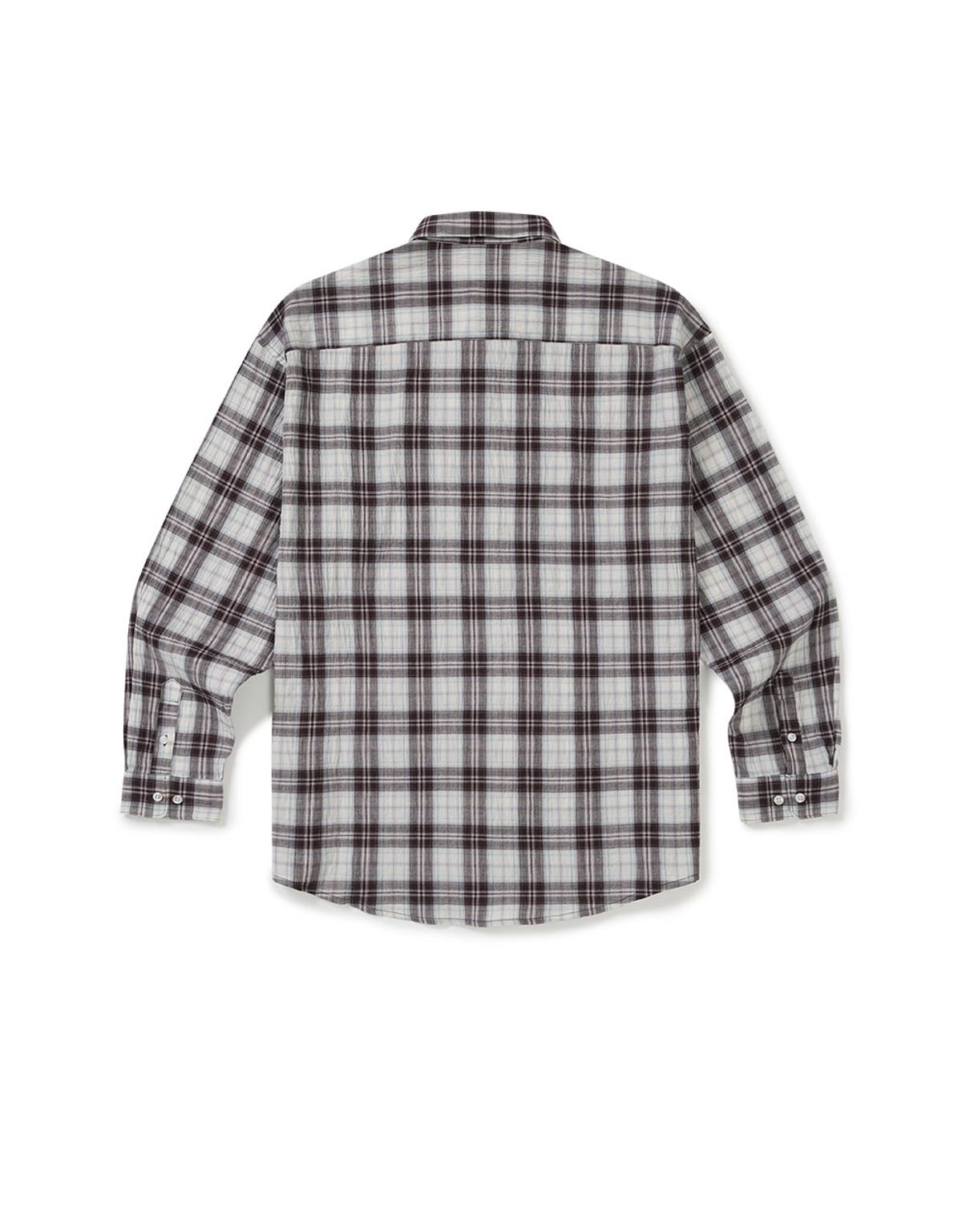 엠엠엘지(MMLG) SERIES LINEN CHECK SHIRT (WHITE)