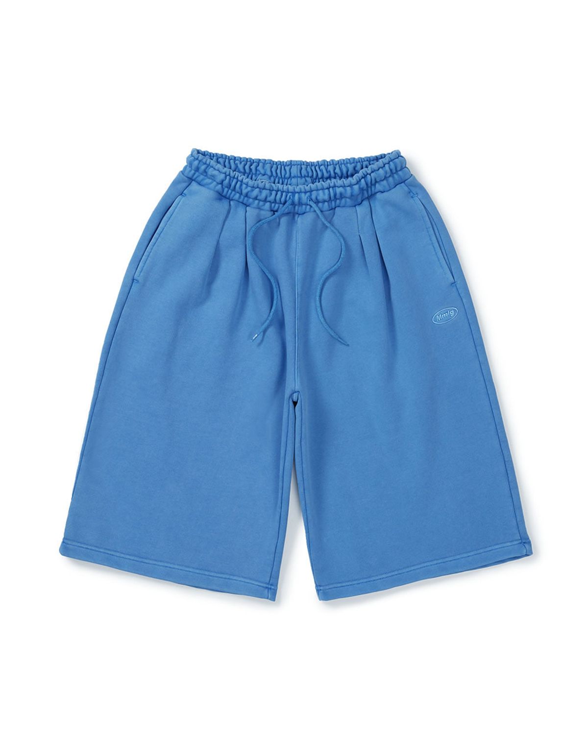 엠엠엘지(MMLG) DYED BERMUDA SWEAT PANTS (BLUE)