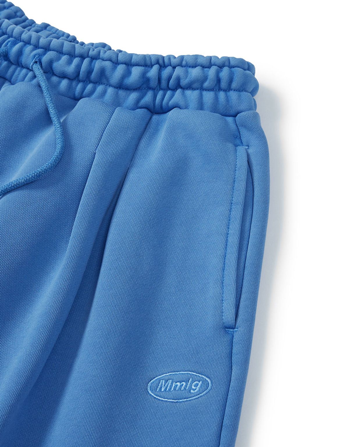 엠엠엘지(MMLG) DYED BERMUDA SWEAT PANTS (BLUE)