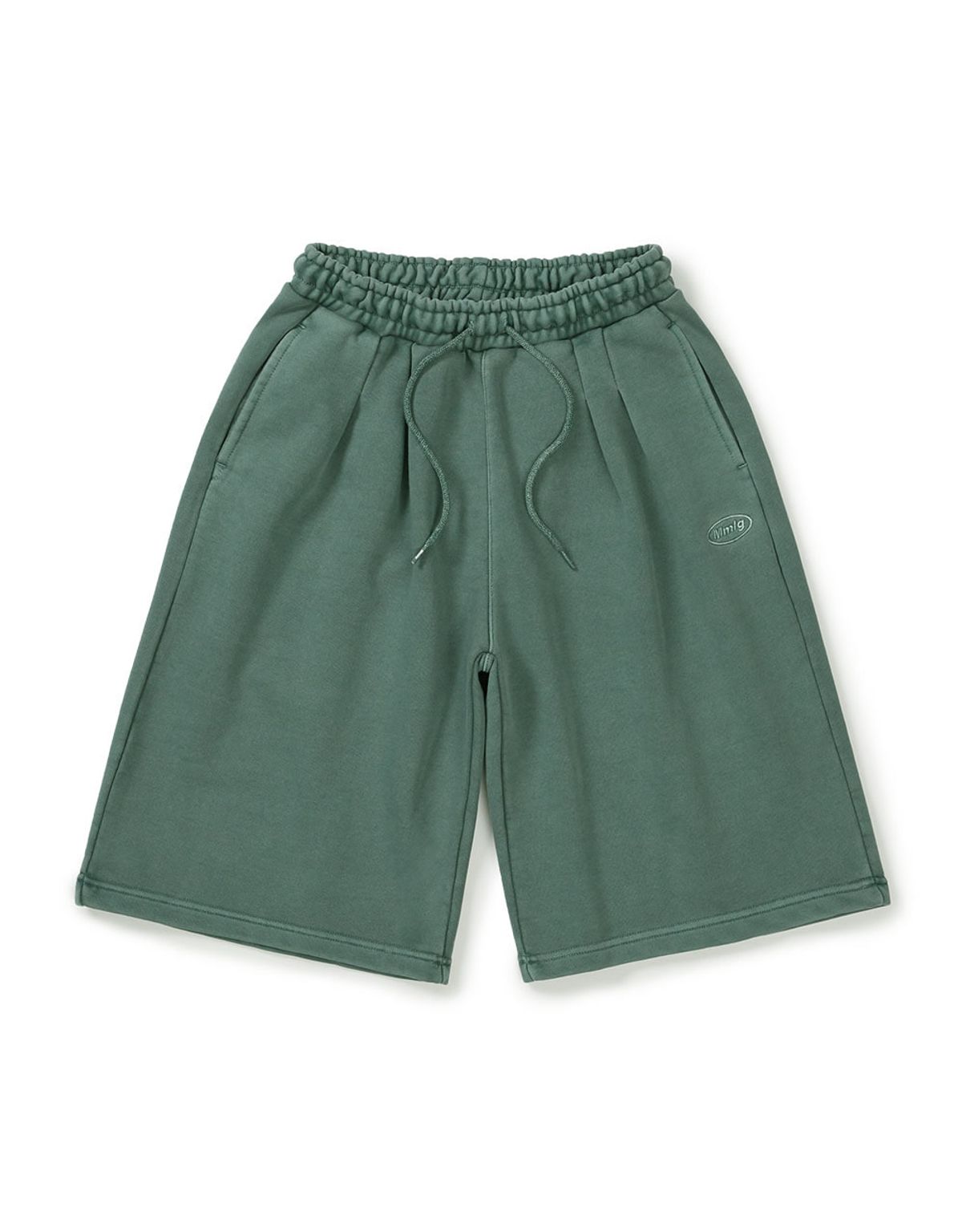 엠엠엘지(MMLG) DYED BERMUDA SWEAT PANTS (GREEN)
