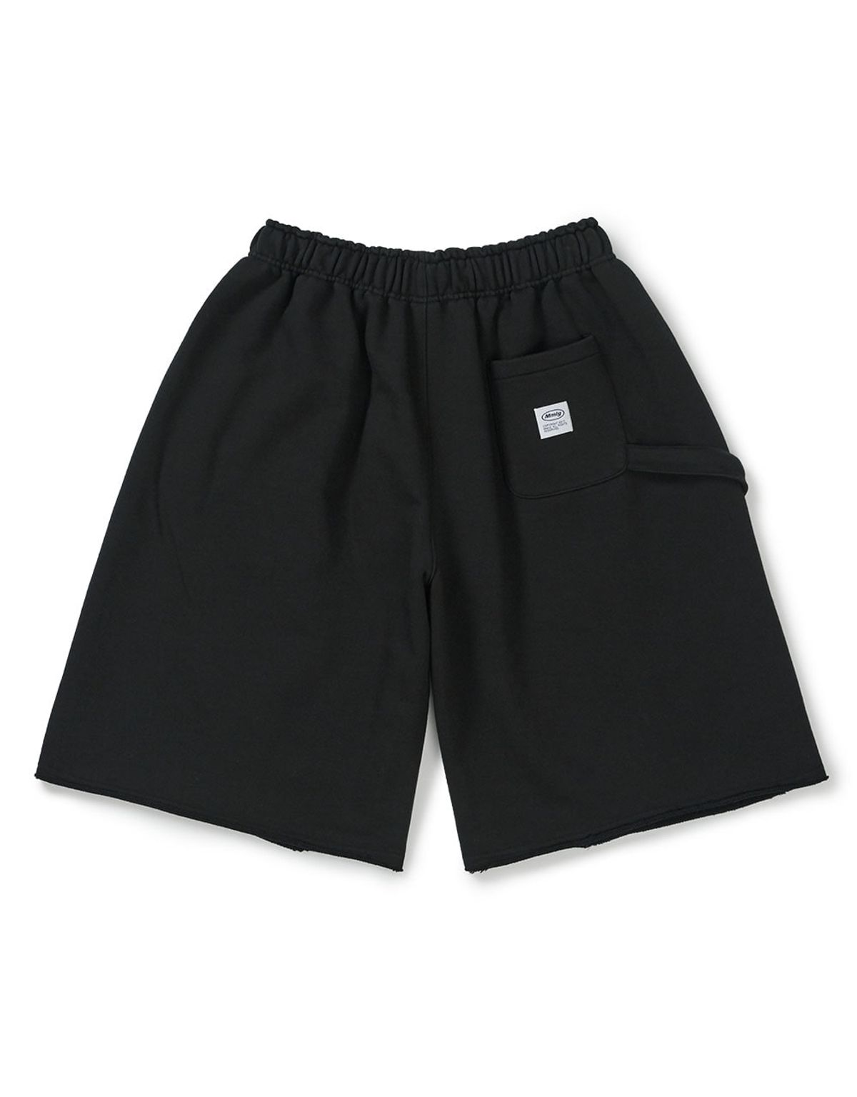 엠엠엘지(MMLG) CARPENTER WIDE SWEAT SHORTS (EVERY BLACK)