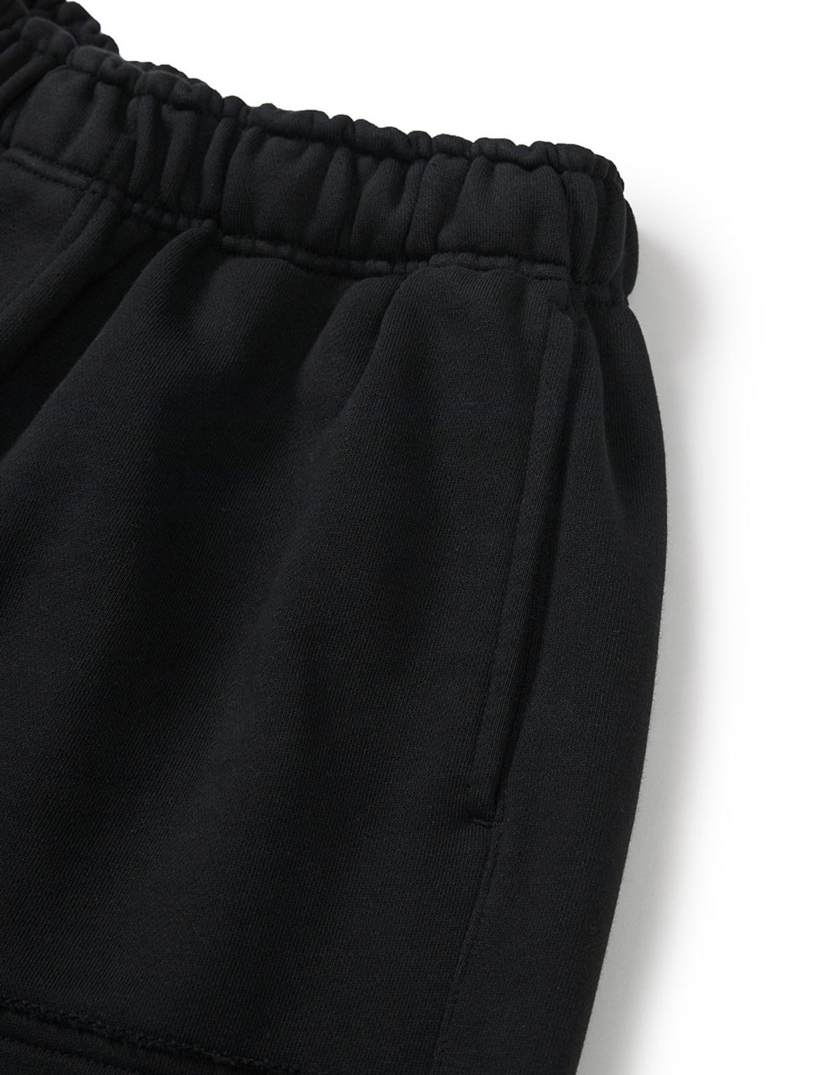 엠엠엘지(MMLG) CARPENTER WIDE SWEAT SHORTS (EVERY BLACK)