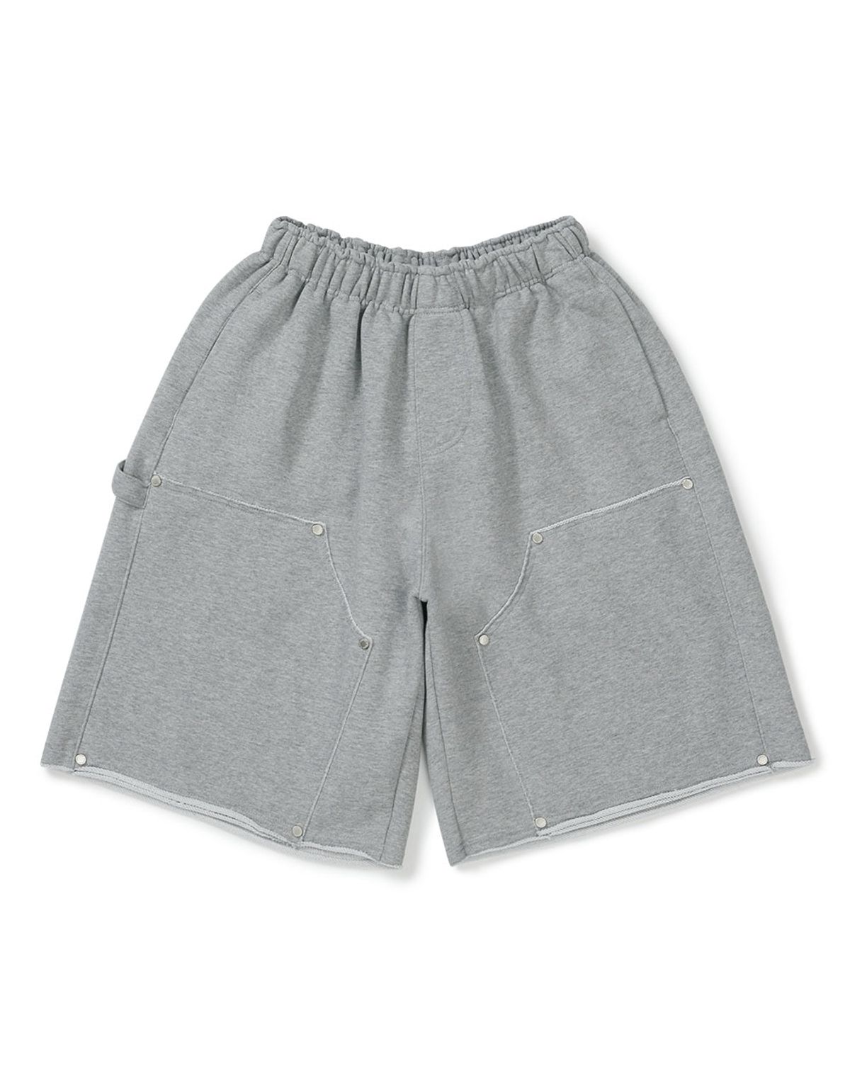 엠엠엘지(MMLG) CARPENTER WIDE SWEAT SHORTS (EVERY GREY)
