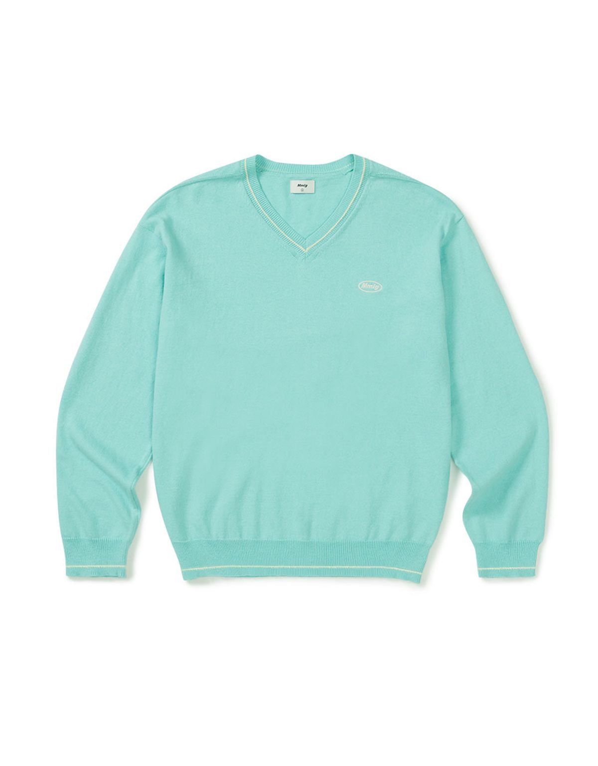 엠엠엘지(MMLG) LIGHT V NECK KNIT (MINT)