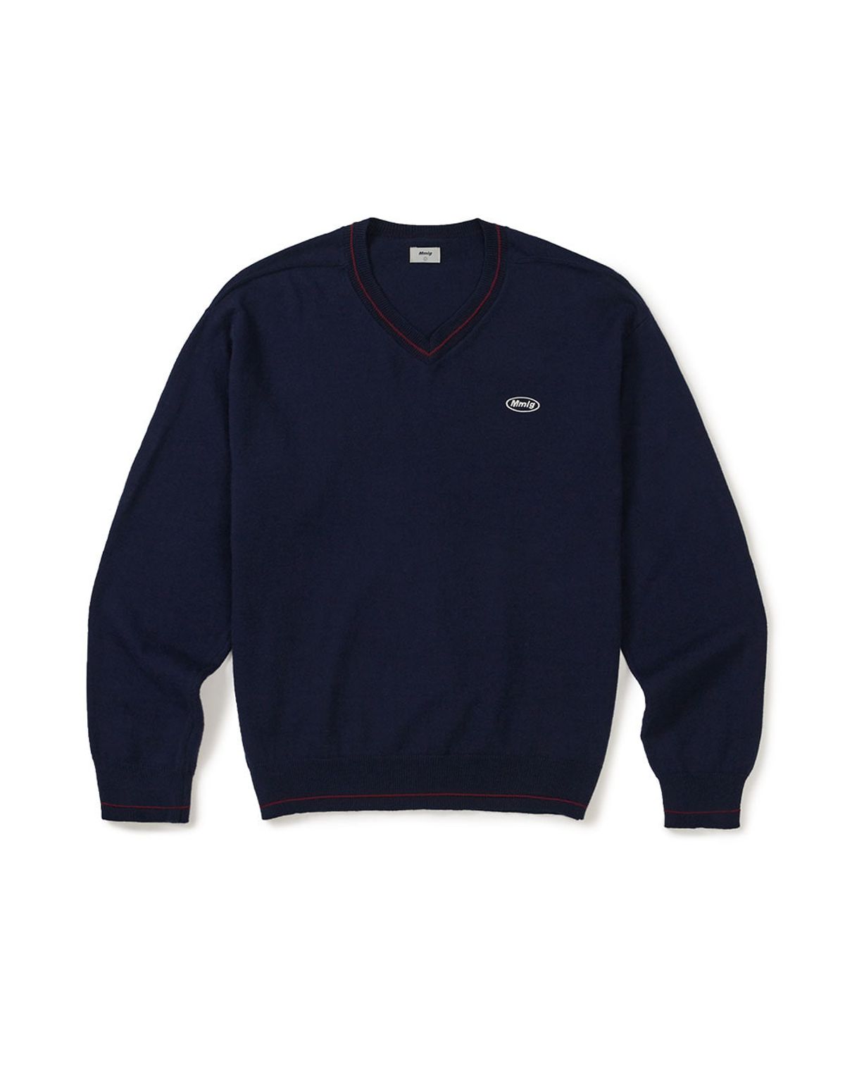 엠엠엘지(MMLG) LIGHT V NECK KNIT (NAVY)