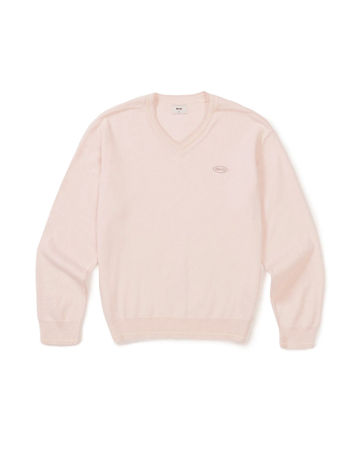 엠엠엘지(MMLG) LIGHT V NECK KNIT (POWDER PINK)