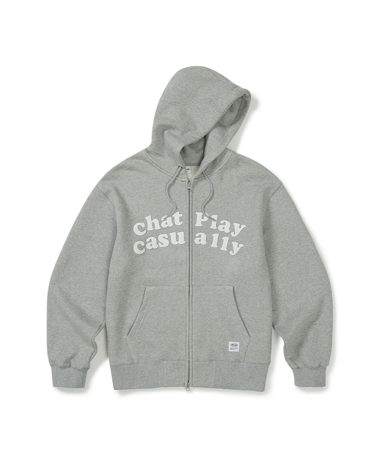 엠엠엘지(MMLG) CPC APPLIQUE HOOD ZIP UP (EVERY GREY)