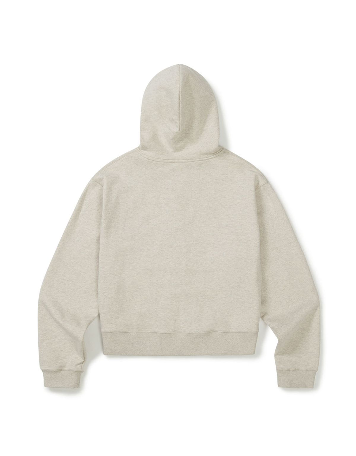 엠엠엘지(MMLG) HEATHERED CROP HOOD ZIPUP (OATMEAL)
