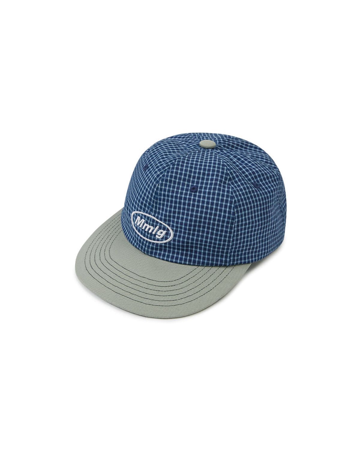 엠엠엘지(MMLG) MMLG CHECK TWO TONE BALLCAP (BLUE)
