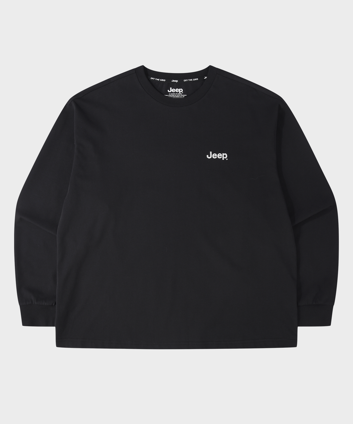 지프(JEEP) 백 프린팅 롱슬리브 티셔츠 (JR5TSU005BK)