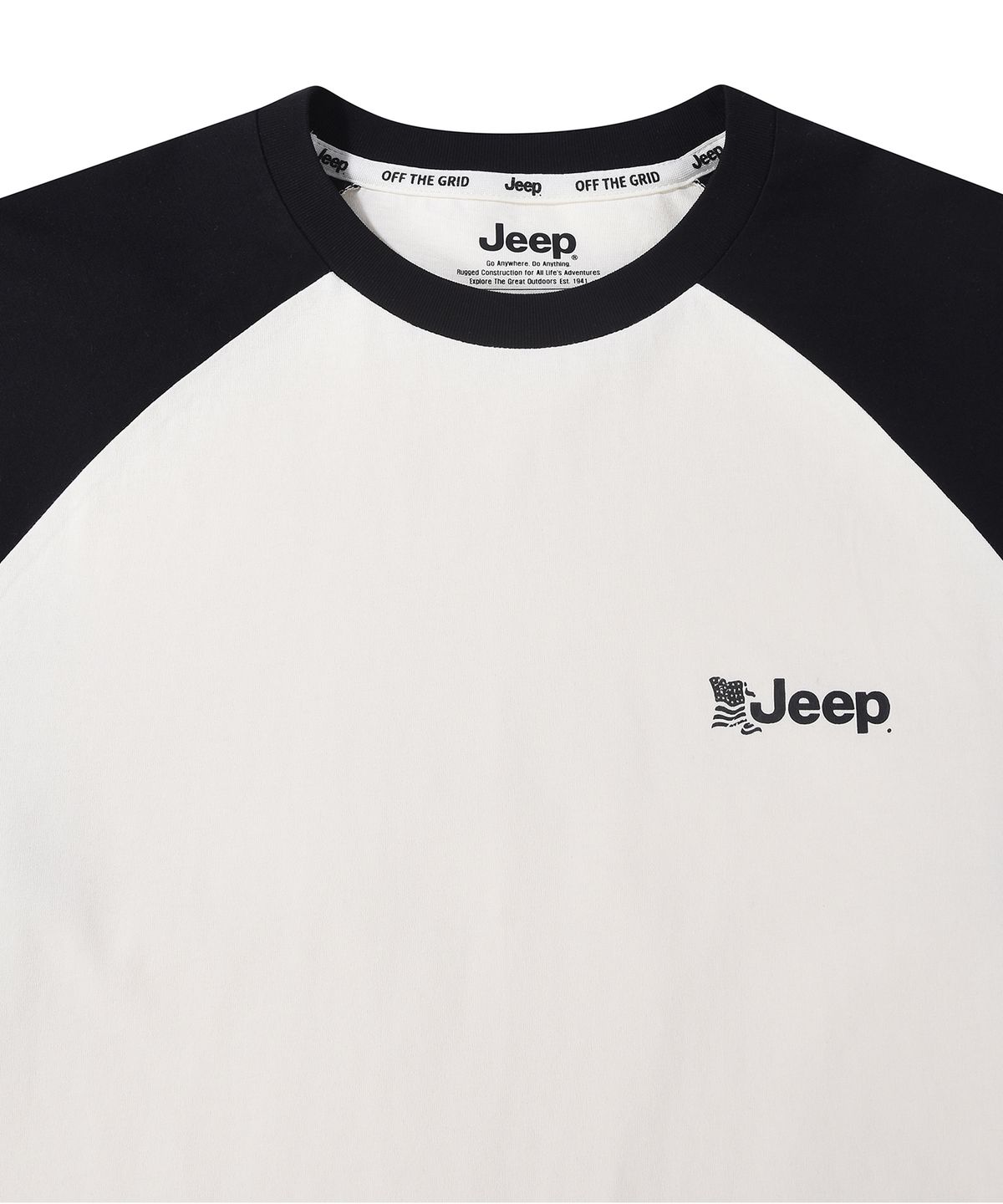 지프(JEEP) USA JEEP 래글런 롱슬리브 티셔츠 (JR5TSU064BK)