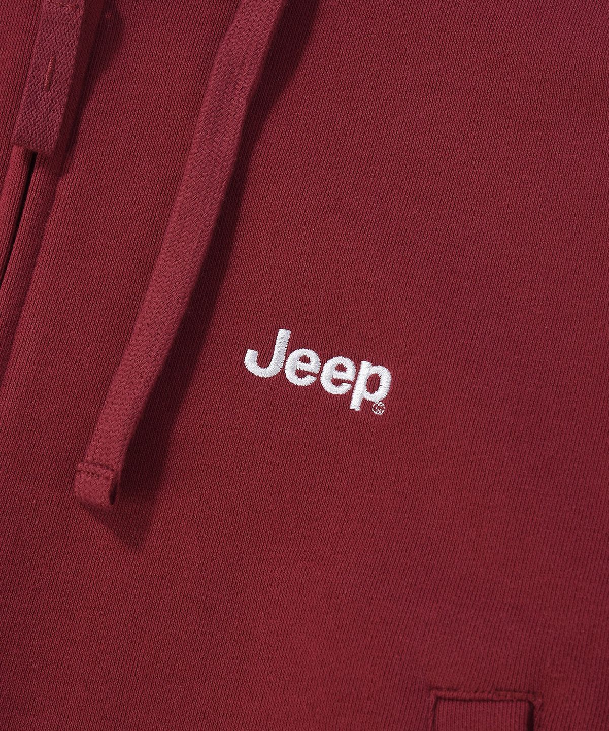 지프(JEEP) WOMEN USA JEEP 크롭 후드집업 (JR5TZF072BG)