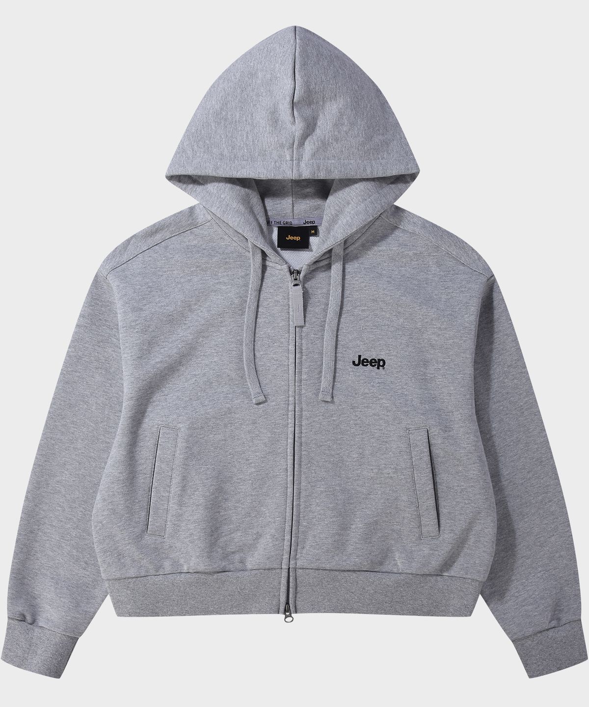 지프(JEEP) WOMEN USA JEEP 크롭 후드집업 (JR5TZF072MG)