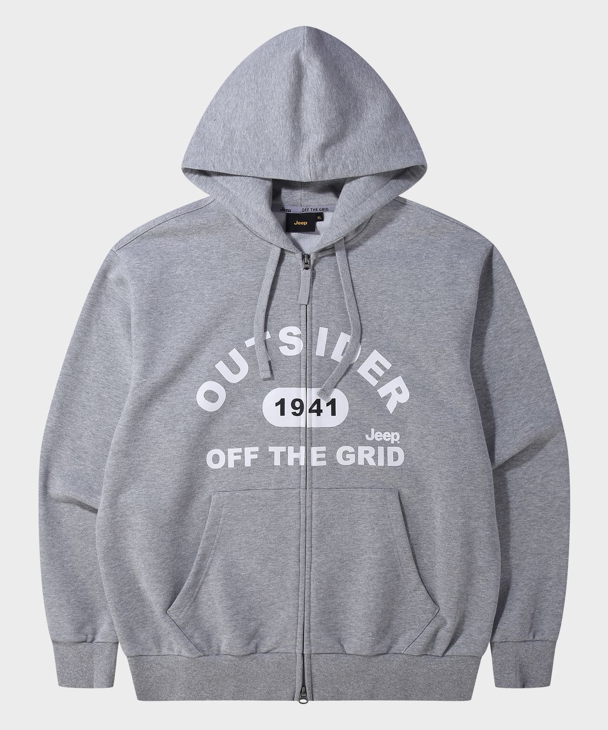 지프(JEEP) OUTSIDER 2WAY 오버핏 후드집업 (JR5TZU076MG)