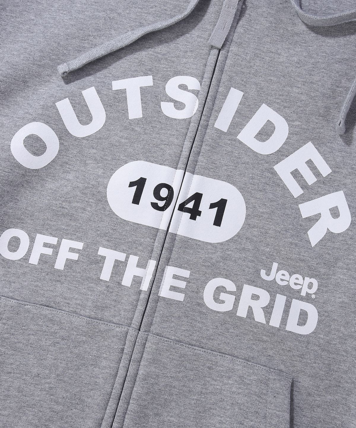 지프(JEEP) OUTSIDER 2WAY 오버핏 후드집업 (JR5TZU076MG)