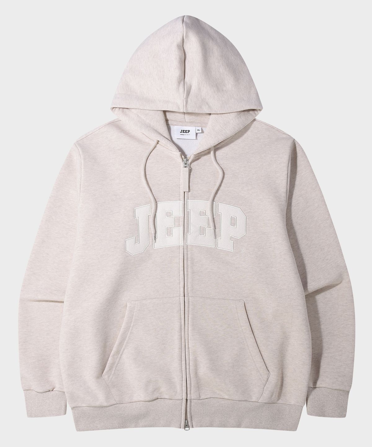 지프(JEEP) JEEP 빅로고 2WAY 오버핏 후드집업 (JR5TZU075MB)