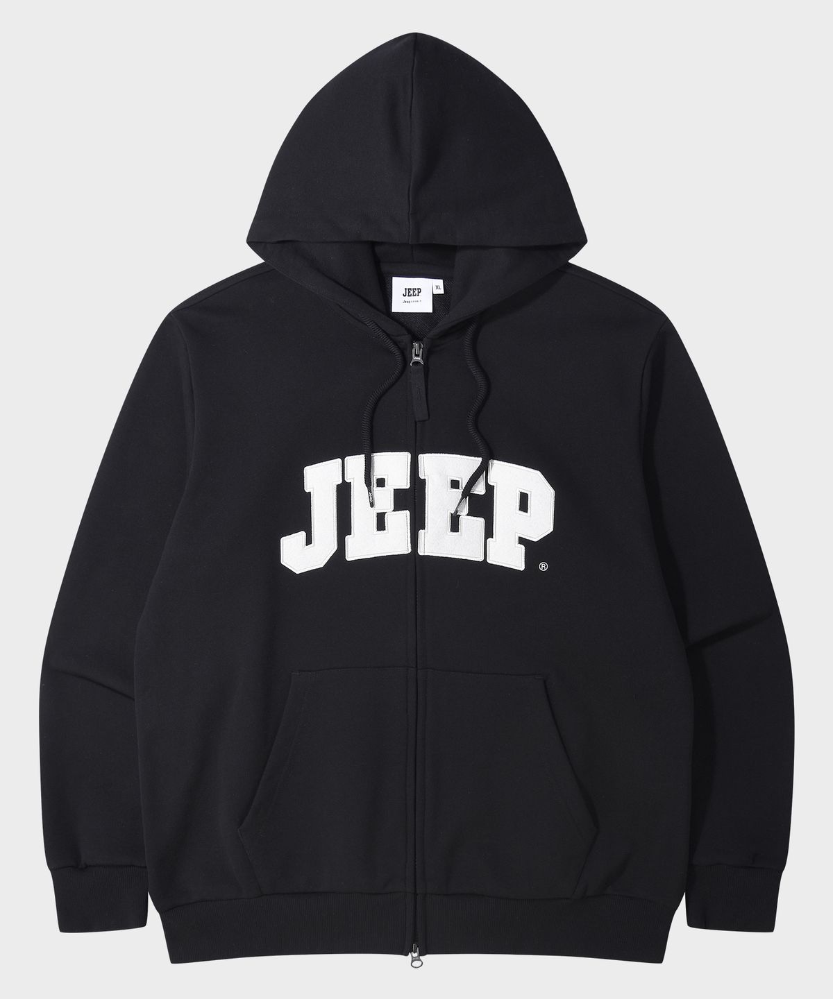 지프(JEEP) JEEP 빅로고 2WAY 오버핏 후드집업 (JR5TZU075BK)
