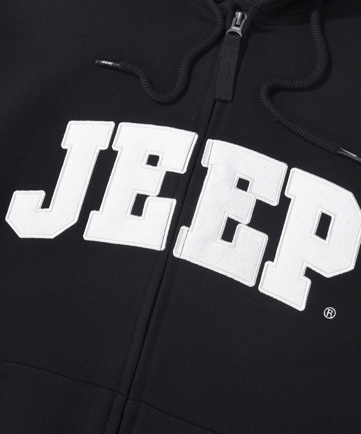 지프(JEEP) JEEP 빅로고 2WAY 오버핏 후드집업 (JR5TZU075BK)