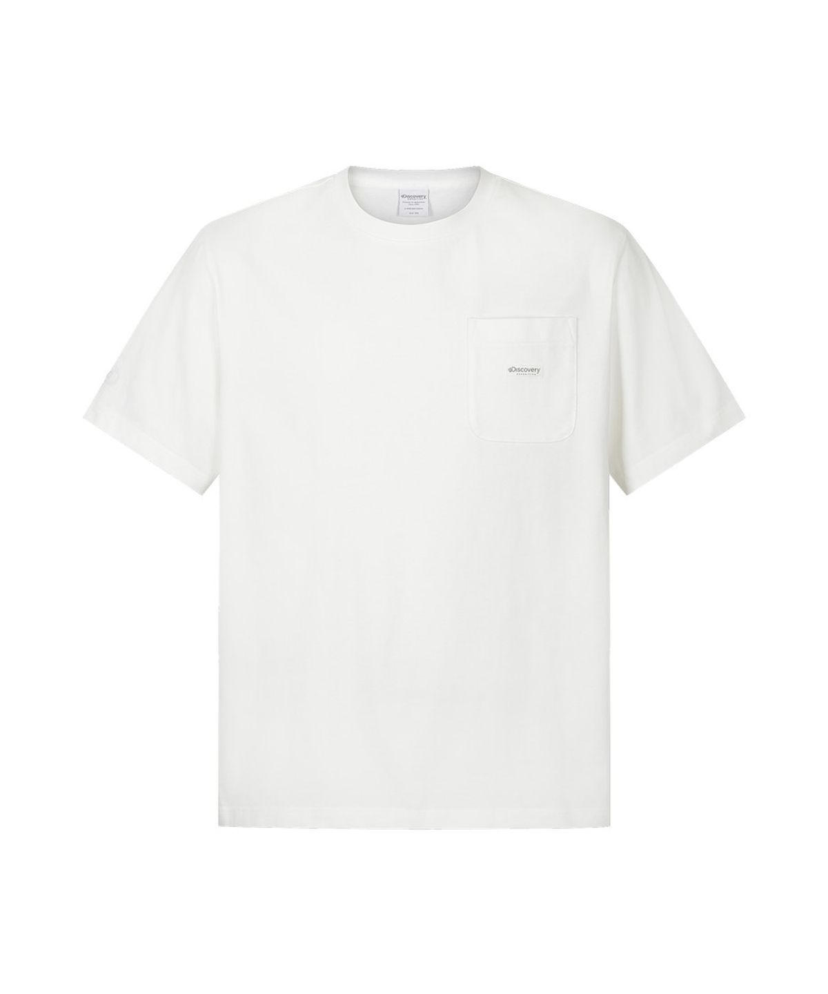 디스커버리 익스페디션(DISCOVERY EXPEDITION) 유니 헤비웨이트 포켓 반팔티셔츠 (WHITE)