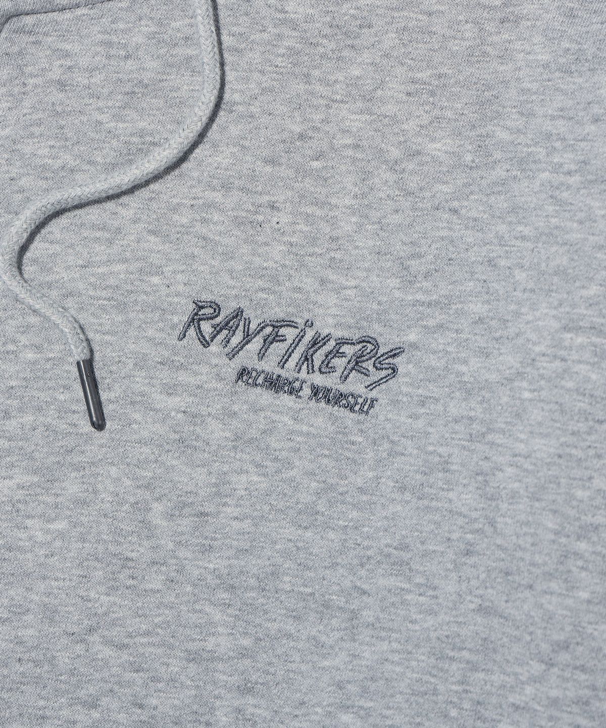 레이피커스(RAYFIKERS) 스몰 자수 스웨트 집업 MQ6TU142_MELANGE GREY