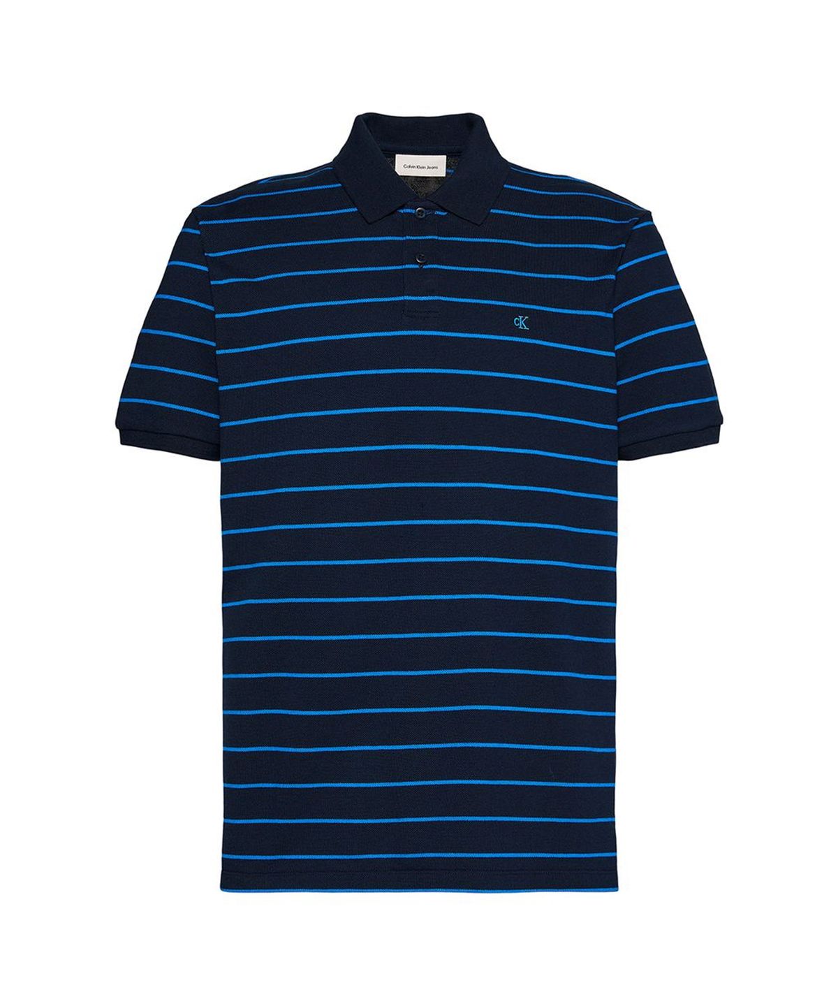 캘빈클라인 진(CALVIN KLEIN JEANS) 스트라이프 피크 모노그램 폴로 반팔 티셔츠 4RF216G CEF