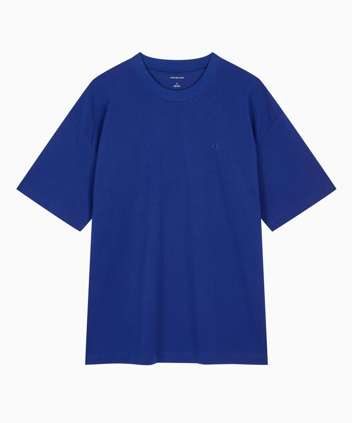 캘빈클라인 진(CALVIN KLEIN JEANS) 오버핏 엠보스 모노로고 반팔 티셔츠 4RAB806 C7K