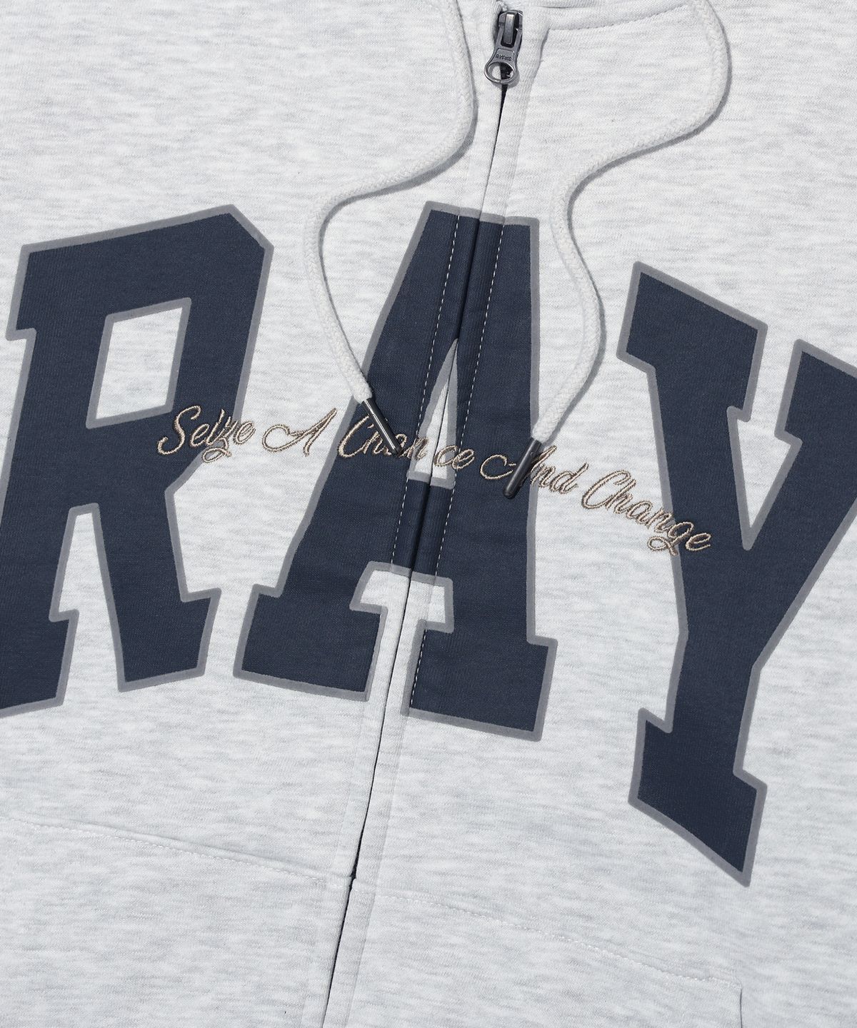 레이피커스(RAYFIKERS) RAY 빅 아치 로고 후드집업 MQ6TU145_OATMEAL