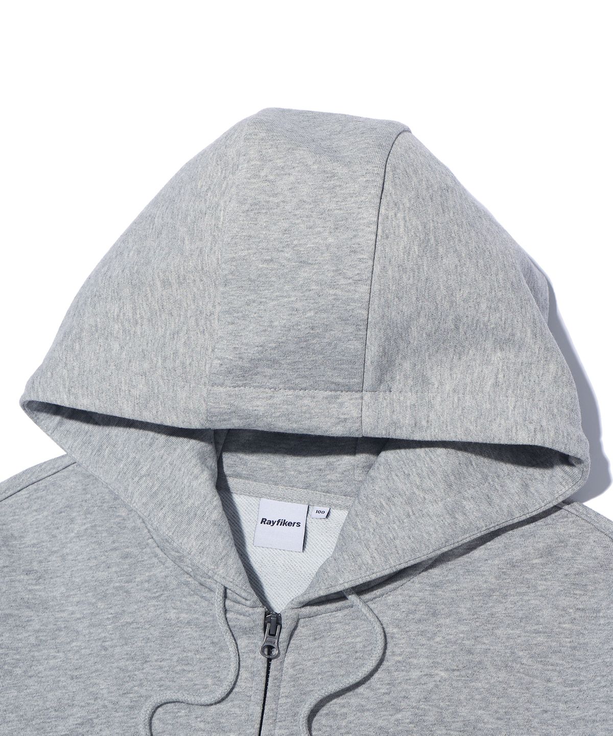 레이피커스(RAYFIKERS) RAY 빅 아치 로고 후드집업 MQ6TU145_MELANGE GREY