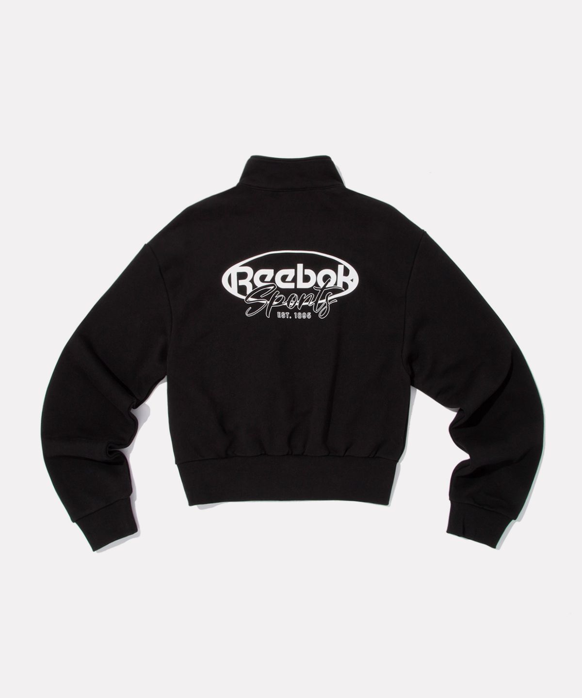 리복(REEBOK) 나노 반집업 티셔츠 (W) - 블랙