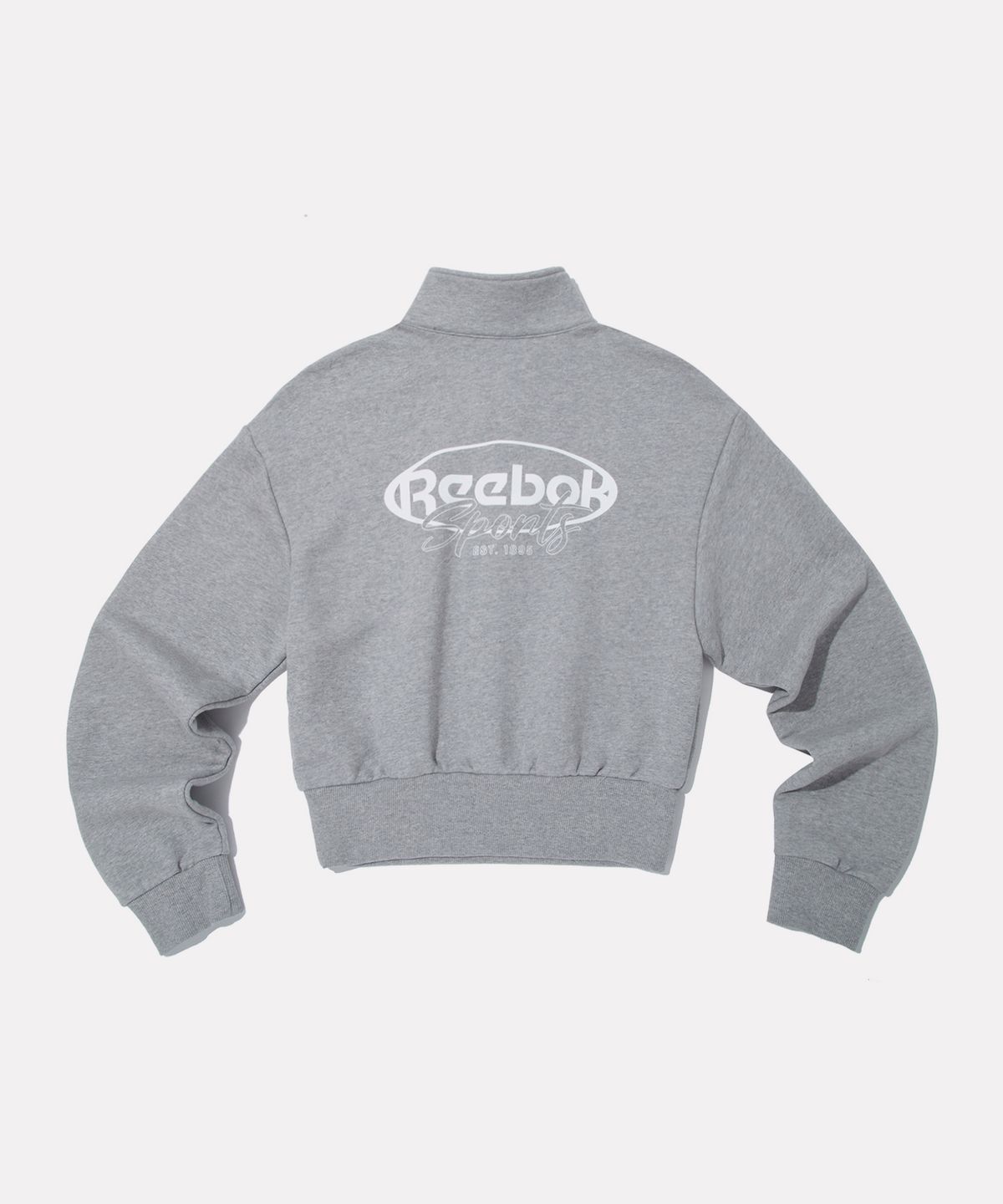 리복(REEBOK) 나노 반집업 티셔츠 (W) - 그레이
