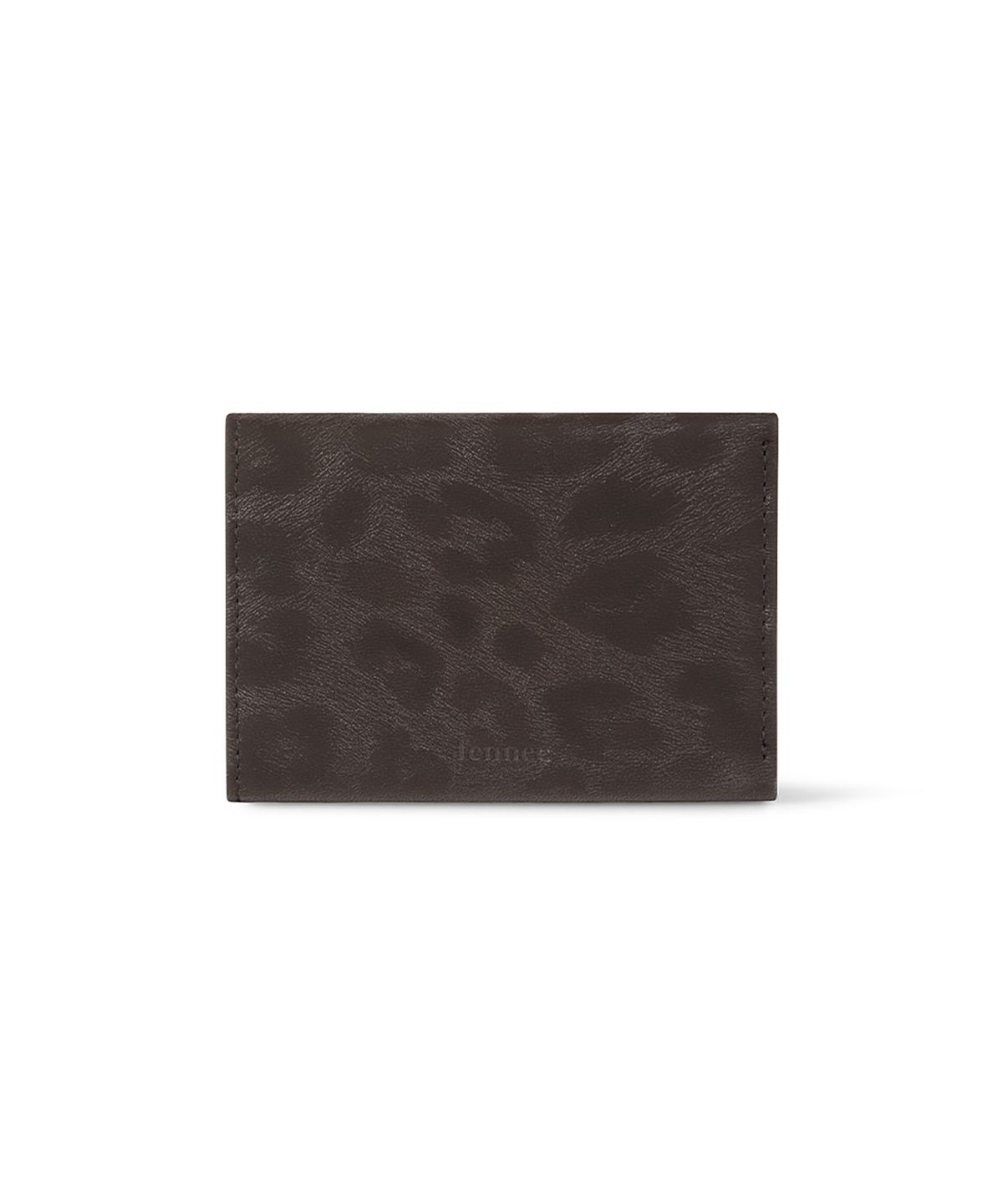 페넥(FENNEC) TRIANGLE TRIPLE WALLET - LEOPARD BROWN