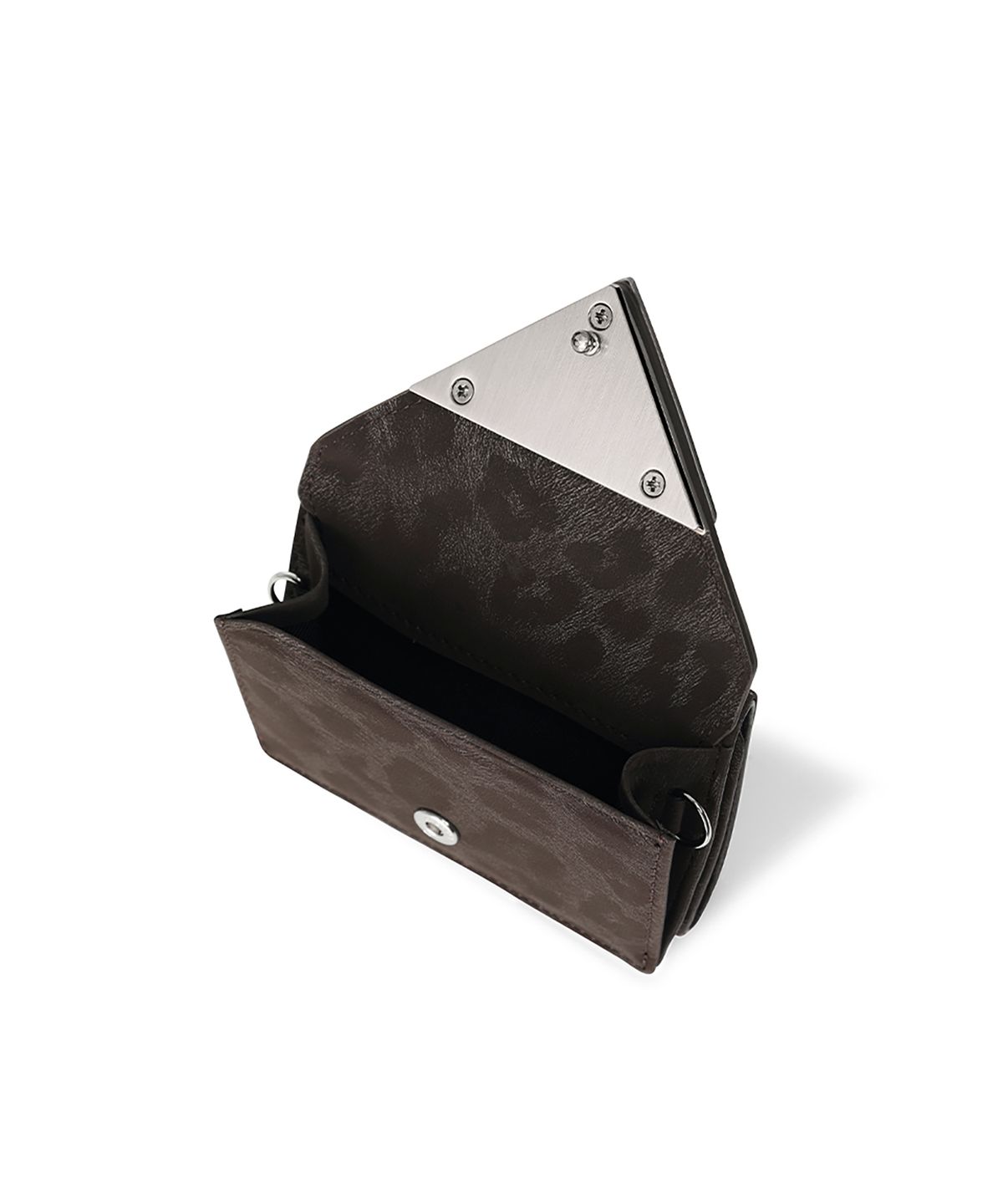 페넥(FENNEC) TRIANGLE TRIPLE WALLET - LEOPARD BROWN