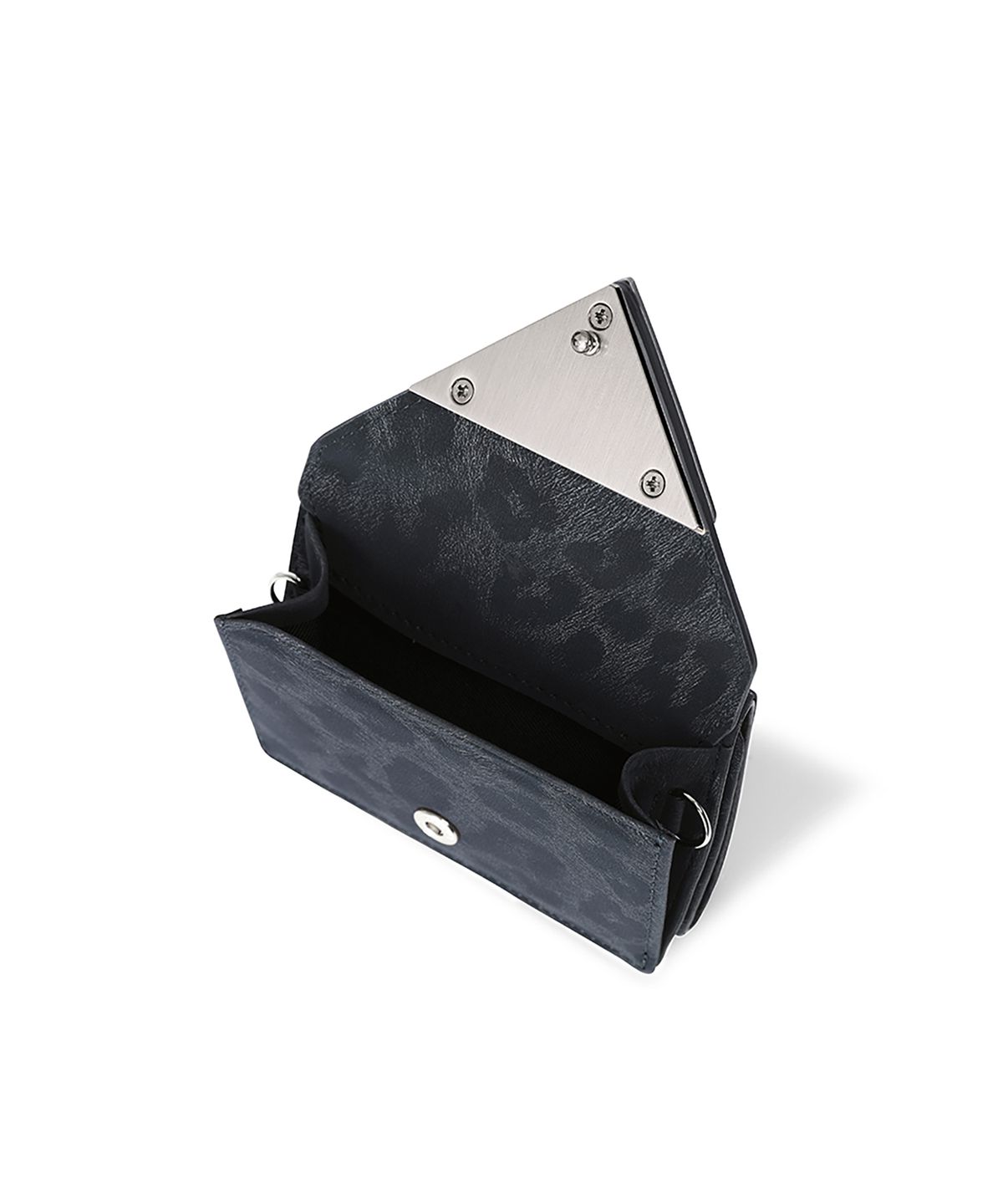 페넥(FENNEC) TRIANGLE TRIPLE WALLET - LEOPARD NAVY