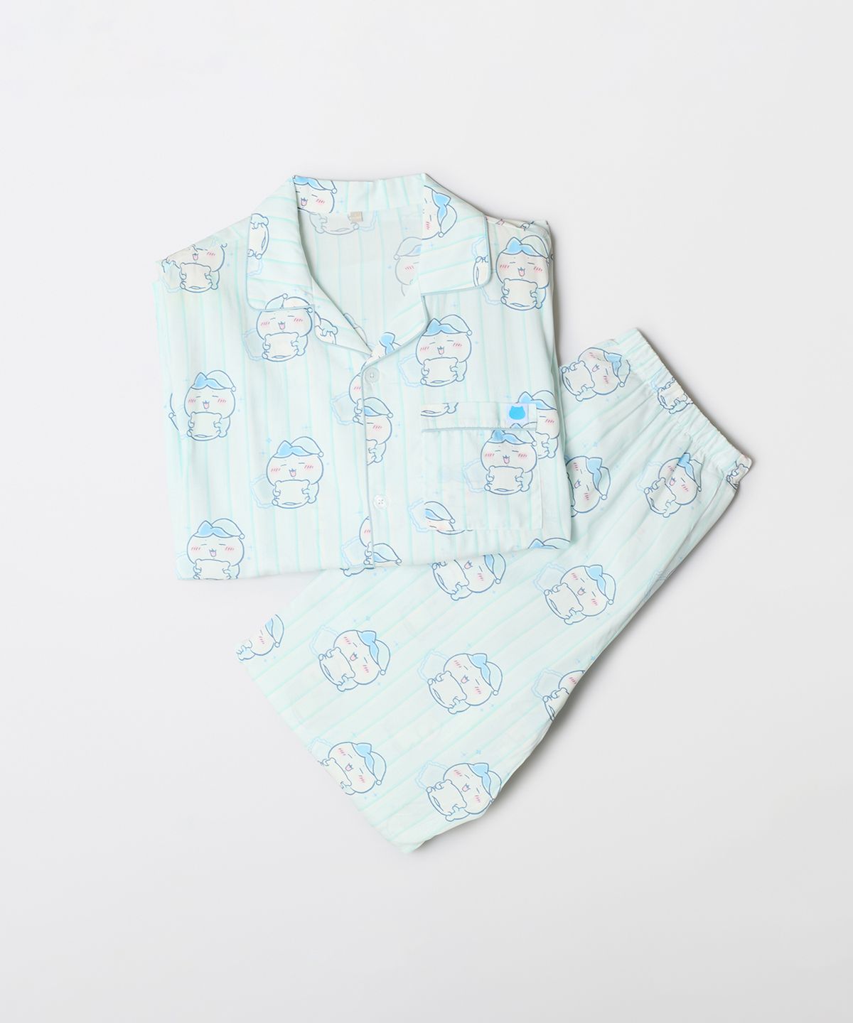 스파오(SPAO) [먼작귀] 먼가 작고 귀여운 긴팔 파자마(BLUE)_SPPPG23U10