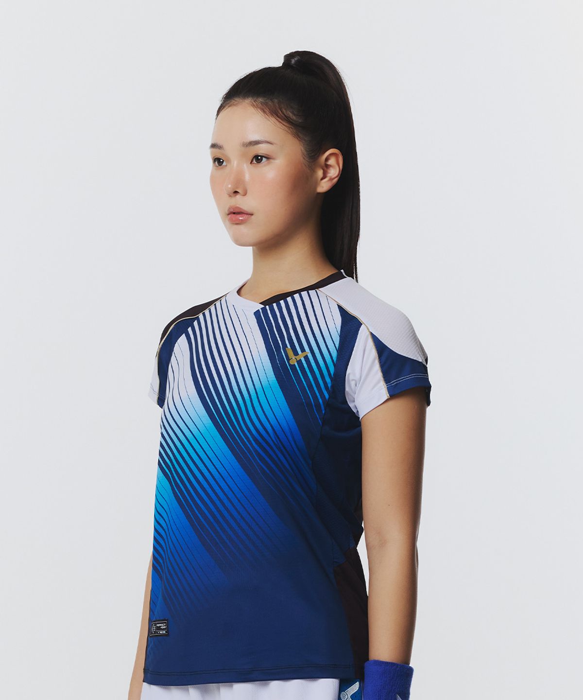 빅터(VICTOR) HERITAGE BLUE 배드민턴 여성 티셔츠 (VT26AGW014F)