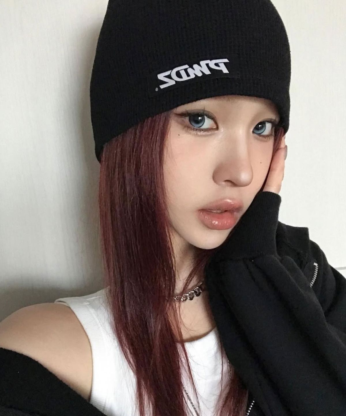 피마다지윈(PIMADAZIWIN) Summer Label Beanie_[Black]