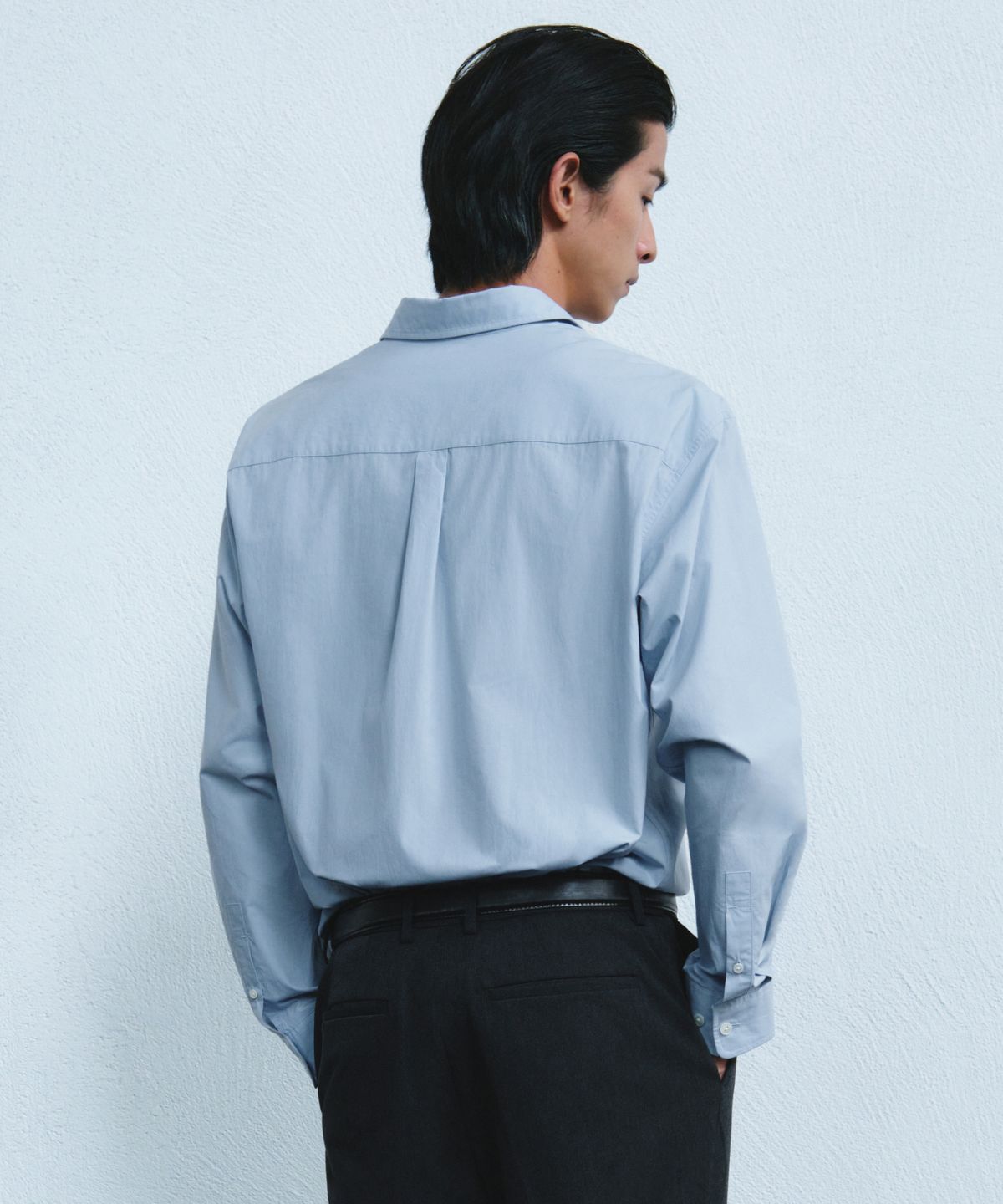 무신사 스탠다드(MUSINSA STANDARD) [플러스] 릴렉스드 타입라이터 셔츠 [스카이 블루]