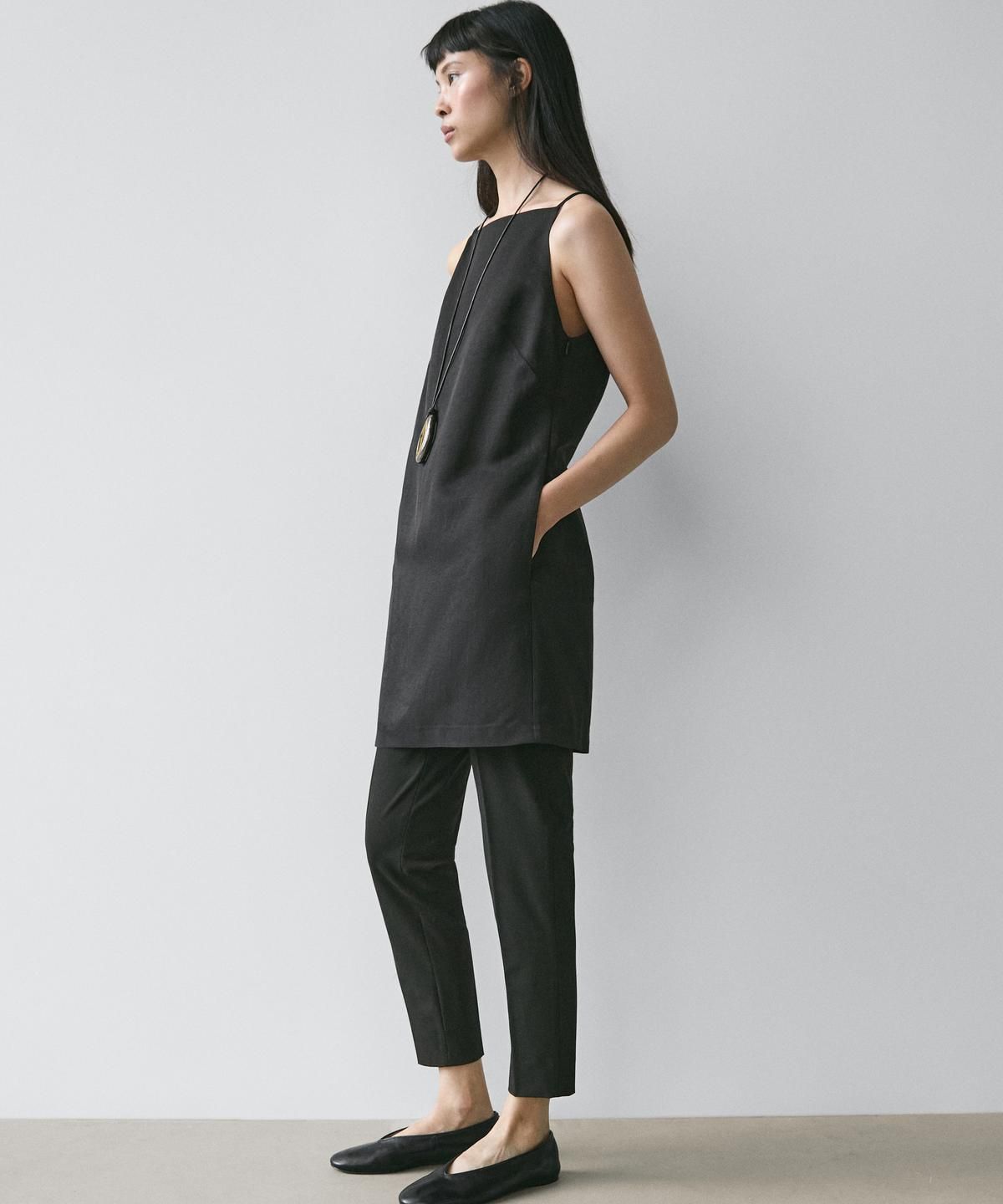 마시모두띠(MASSIMO DUTTI) 플루이드 미니 드레스
