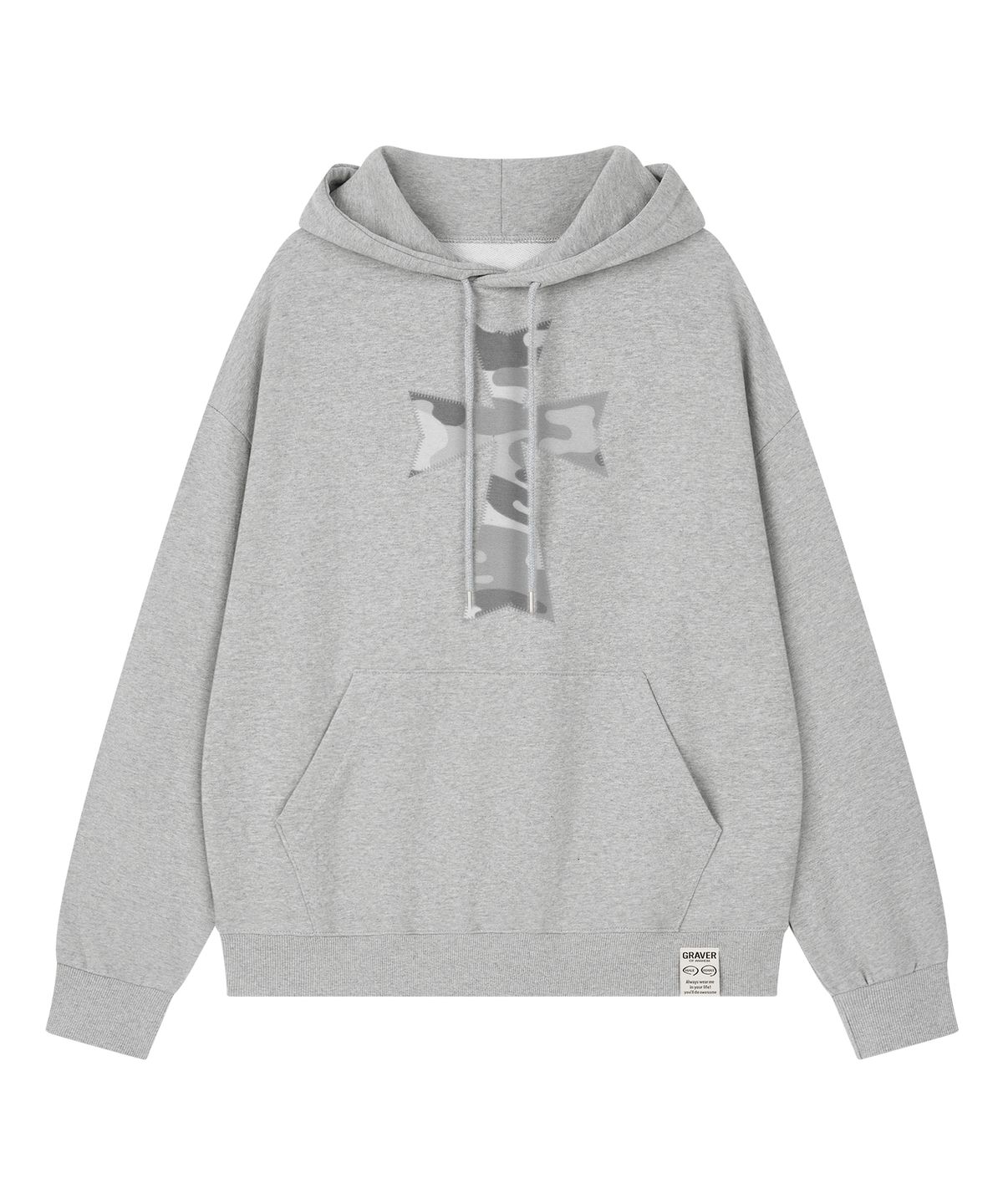 그레이버(GRAVER) [UNISEX]DOT CROSS_CAMO 후드티_3color