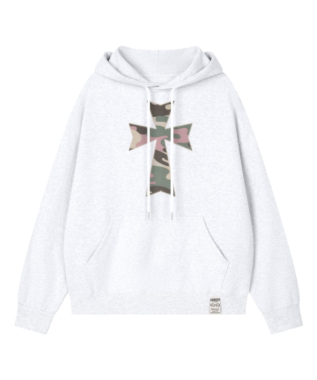 그레이버(GRAVER) [UNISEX]DOT CROSS_CAMO 후드티_3color