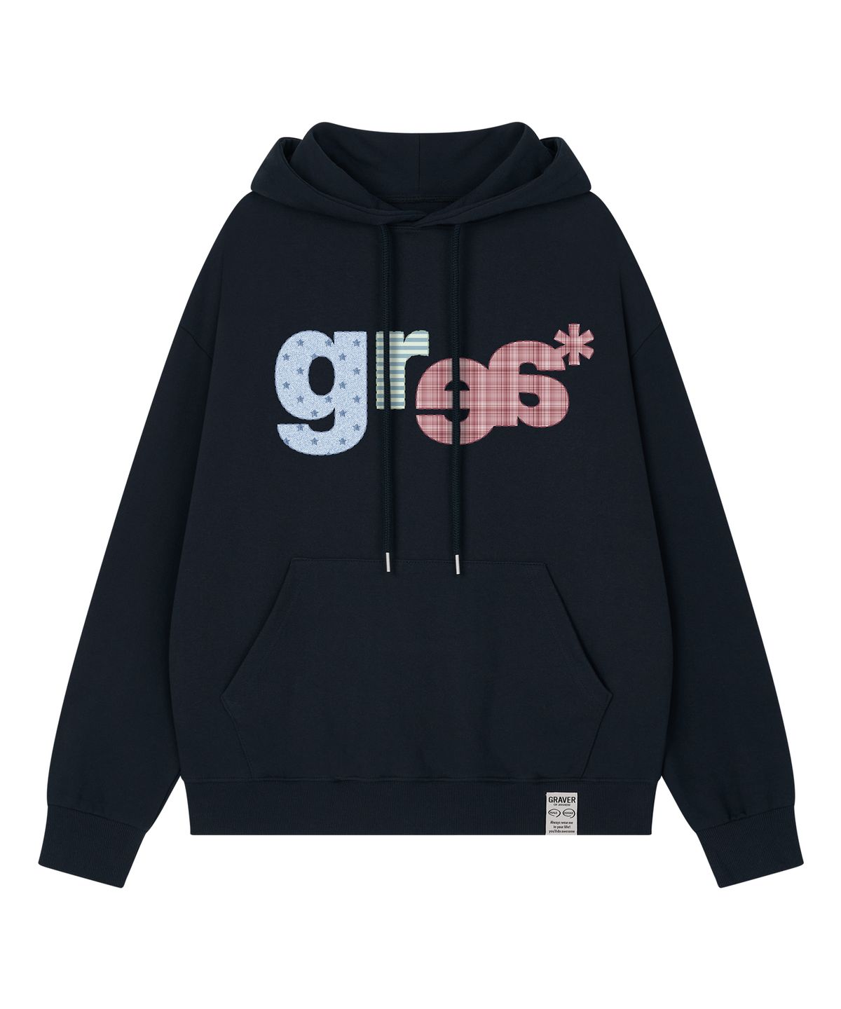 그레이버(GRAVER) [UNISEX]GRAE-S PATCH 후드티_3color