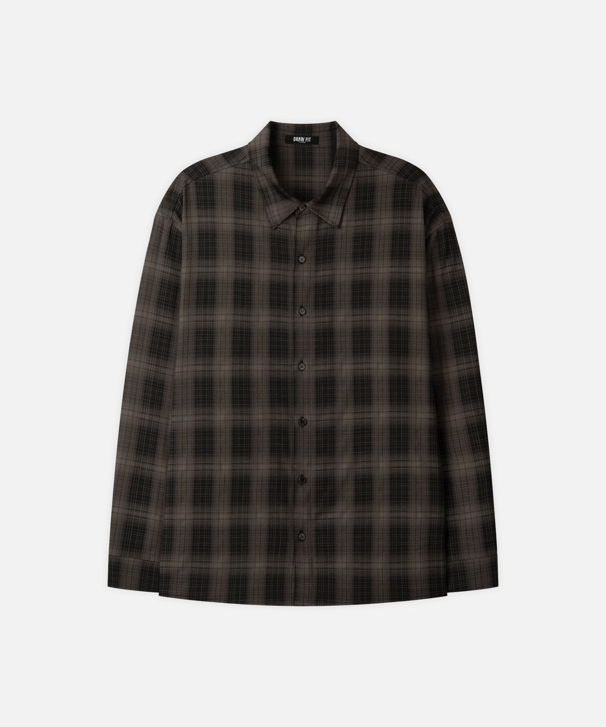 드로우핏(DRAW FIT) 더스크 엠버 체크 셔츠 [BROWN]
