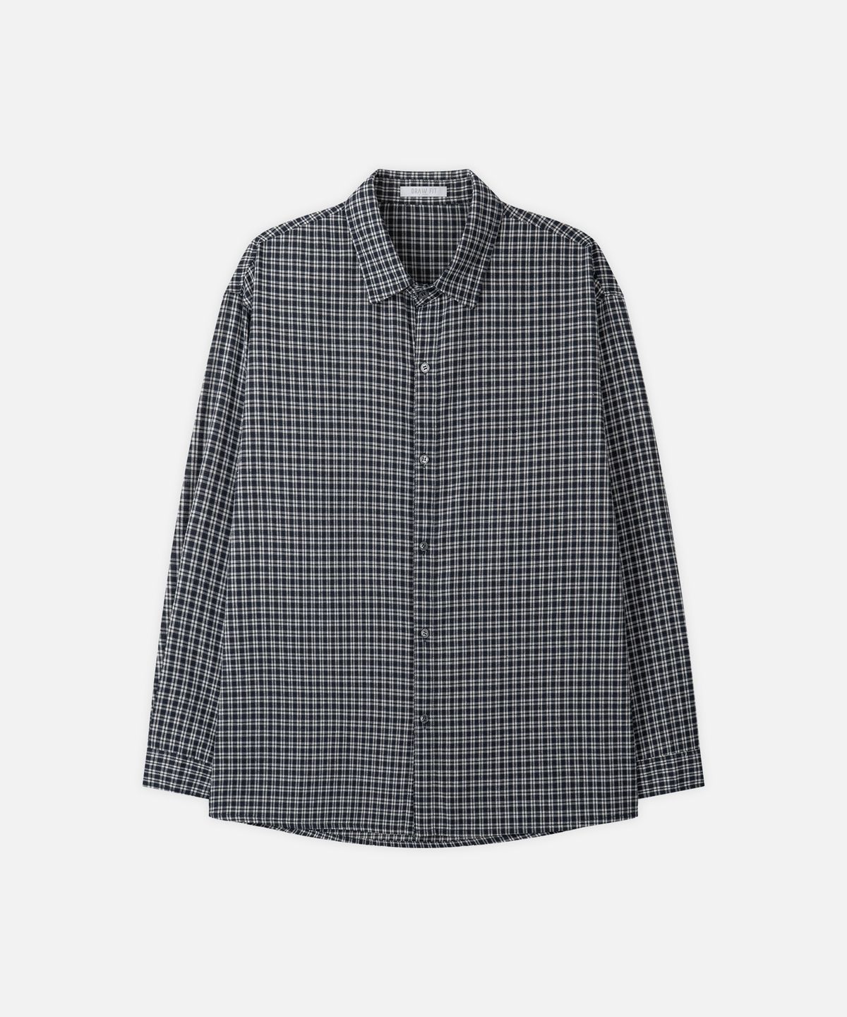 드로우핏(DRAW FIT) 테오 그리드 체크 셔츠 [NAVY]