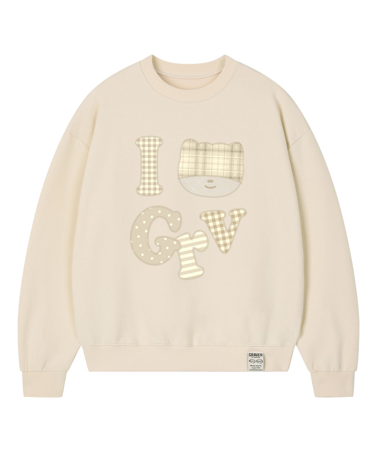 그레이버(GRAVER) [UNISEX]I LOVE GRV 맨투맨_4color