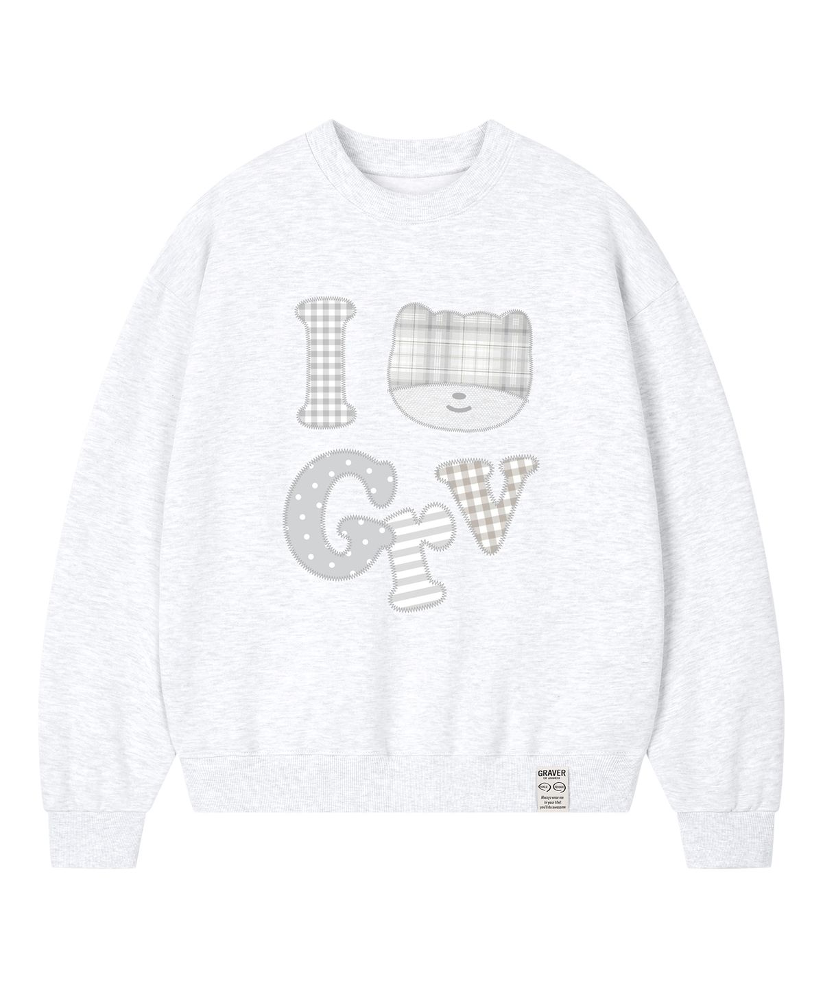 그레이버(GRAVER) [UNISEX]I LOVE GRV 맨투맨_4color