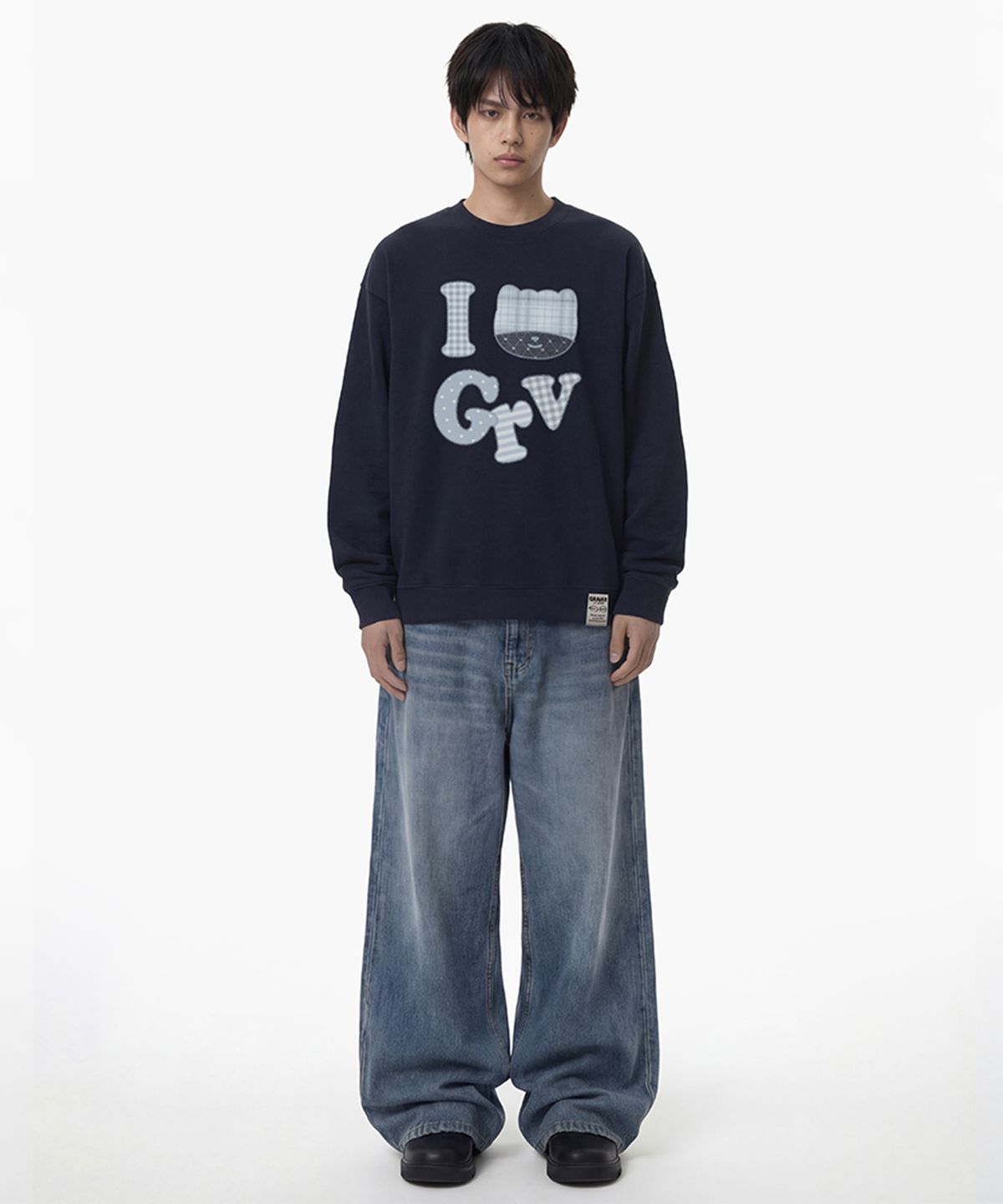 그레이버(GRAVER) [UNISEX]I LOVE GRV 맨투맨_4color