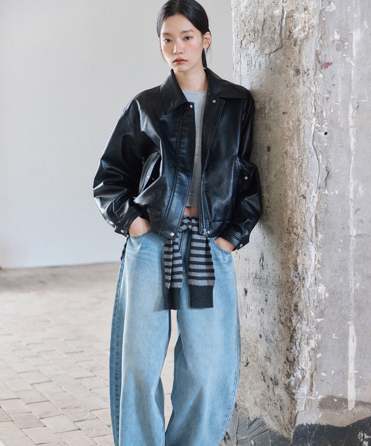 미쏘(MIXXO) 벌룬핏 데님_MIWTJG370J